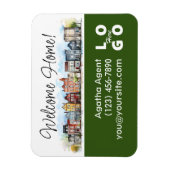 Welcome Zuhause Real Anwesen Closing-Geschenk Magnet (Vertikal)