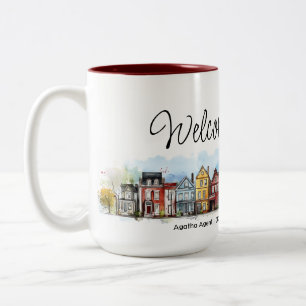 Welcome Zuhause Real Anwesen Closing-Geschenk Zweifarbige Tasse