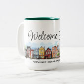 Welcome Zuhause Real Anwesen Closing-Geschenk Zweifarbige Tasse (Vorderseite Links)
