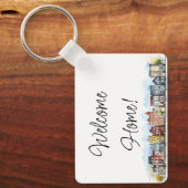 Welcome Zuhause Real Anwesen Marketing Schlüsselanhänger (Vorderseite)