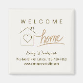 Welcome Zuhause Real Anwesen Neuer Hausbesitzer Mi Magnet (Vorne)