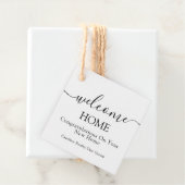 Welcome Zuhause Realtor Geschenkanhänger (Beispiel)