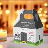 Welcome Zuhause Realtor Logo Neue Zuhause Große Ge Geschenkschachtel