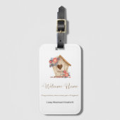 Welcome Zuhause Realtor Personalisiert Gepäckanhänger (Vorderseite Vertikal)