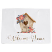 Welcome Zuhause Realtor Personalisiert Große Geschenktüte (Vorderseite)