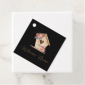 Welcome Zuhause Realtor Personalisiert in Schwarz Geschenkanhänger (Beispiel)