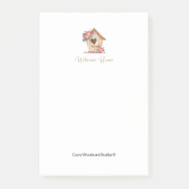 Welcome Zuhause Realtor Personalisiert Post-it Klebezettel