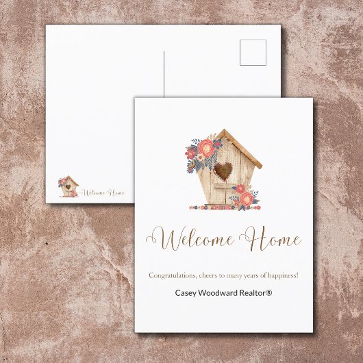 Welcome Zuhause Realtor Personalisiert Postkarte