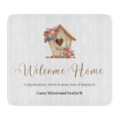 Welcome Zuhause Realtor Personalisiert Schneidebrett (Vorderseite)