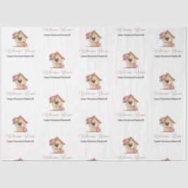 Welcome Zuhause Realtor Personalisiert Seidenpapier