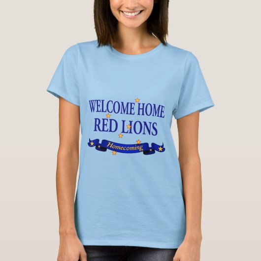 Welcome Zuhause Red Lions T-Shirt (Vorderseite)