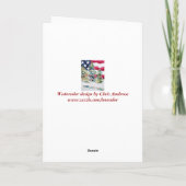 Welcome Zuhause Reservierungskarte Feiertagskarte (Rückseite)