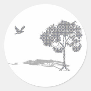 Welcome Zuhause Runder Aufkleber