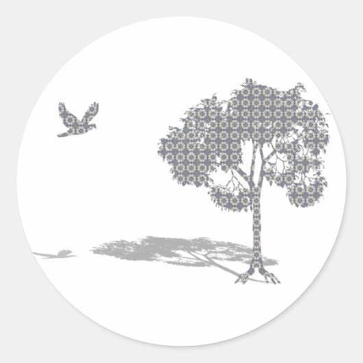 Welcome Zuhause Runder Aufkleber (Vorderseite)