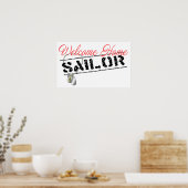 Welcome Zuhause Sailor Poster (Küche)