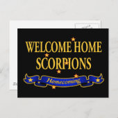 Welcome Zuhause Scorpions Postkarte (Vorne/Hinten)