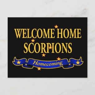 Welcome Zuhause Scorpions Postkarte