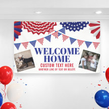 Welcome Zuhause Soldier Patriotic 2 Fotos Custom