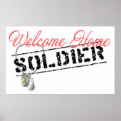 Welcome Zuhause Soldier Poster (Vorne)