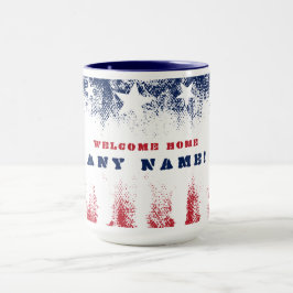 Welcome Zuhause Stars & Stripes Veteran Tasse