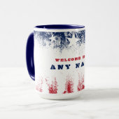 Welcome Zuhause Stars & Stripes Veteran Tasse (Vorderseite Links)