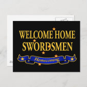 Welcome Zuhause Swordsmen Postkarte (Vorne/Hinten)