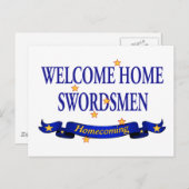Welcome Zuhause Swordsmen Postkarte (Vorne/Hinten)