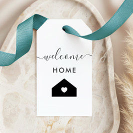 Welcome Zuhause Tag, Realtor Client Gift Tag, Kraf Geschenkanhänger