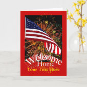 Welcome Zuhause Troops Grußkarte Karte (Gelbe Blume)