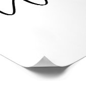 Welcome Zuhause Unique Elegante Handgeschriebenes Poster (Ecke)