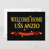 Welcome Zuhause USS Anzio Postkarte (Vorne/Hinten)