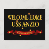 Welcome Zuhause USS Anzio Postkarte (Vorderseite)