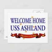Welcome Zuhause USS Ashland Postkarte (Vorne/Hinten)