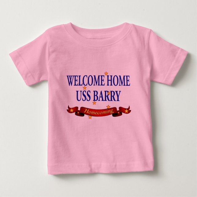 Welcome Zuhause USS Barry Baby T-shirt (Vorderseite)