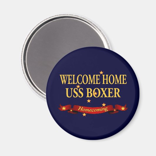 Welcome Zuhause USS Boxer Magnet (Vorderseite/Rückseite)