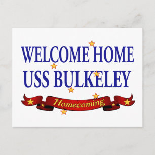 Welcome Zuhause USS Bulkeley Postkarte