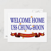 Welcome Zuhause USS Chung-Hoon Postkarte (Vorne/Hinten)