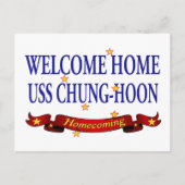 Welcome Zuhause USS Chung-Hoon Postkarte (Vorderseite)