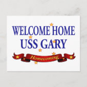 Welcome Zuhause USS Gary Postkarte (Vorderseite)