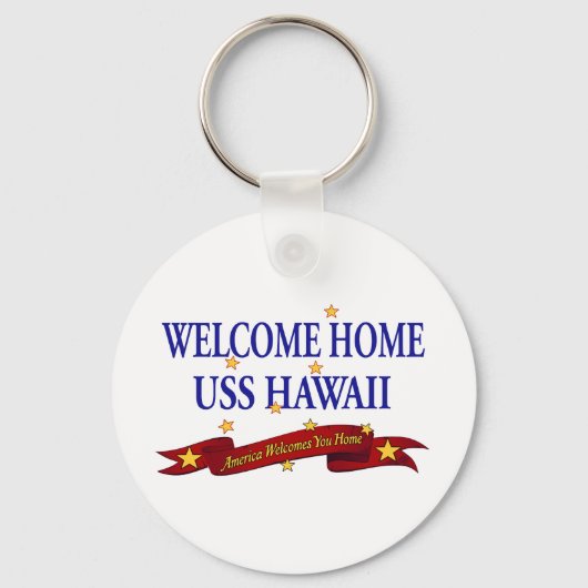 Welcome Zuhause USS Hawaii Schlüsselanhänger (Vorderseite)