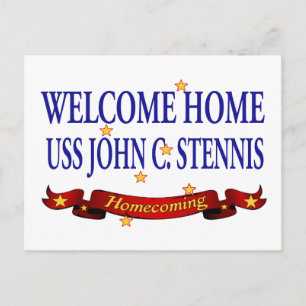 Welcome Zuhause USS John C. Stennis Postkarte