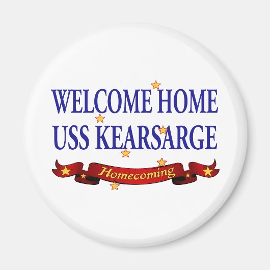 Welcome Zuhause USS Kearsarge Magnet (Vorne)
