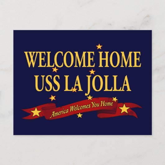Welcome Zuhause USS La Jolla Postkarte (Vorderseite)