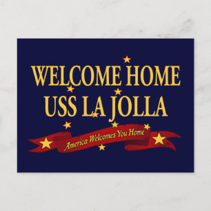 Welcome Zuhause USS La Jolla Postkarte