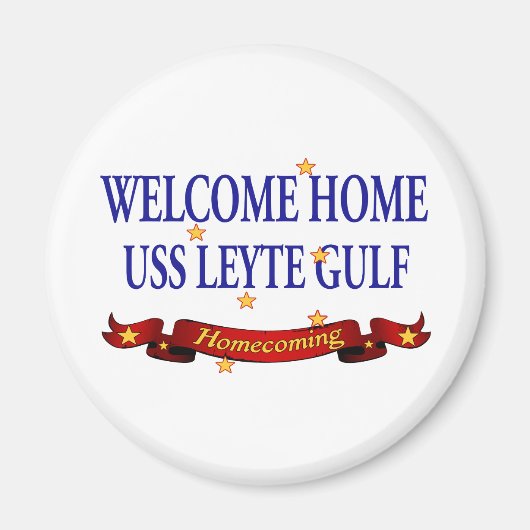 Welcome Zuhause USS Leyte Gulf Magnet (Vorne)
