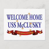 Welcome Zuhause USS McClusky Postkarte (Vorderseite)