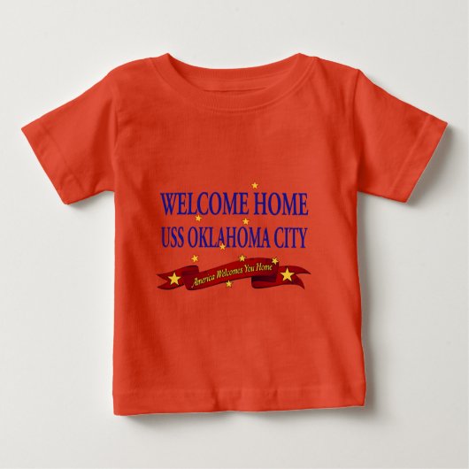 Welcome Zuhause USS Oklahoma City Baby T-shirt (Vorderseite)