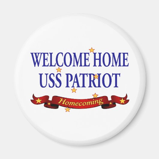 Welcome Zuhause USS Patriot Magnet (Vorne)