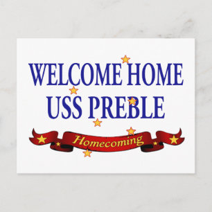 Welcome Zuhause USS Preble Postkarte