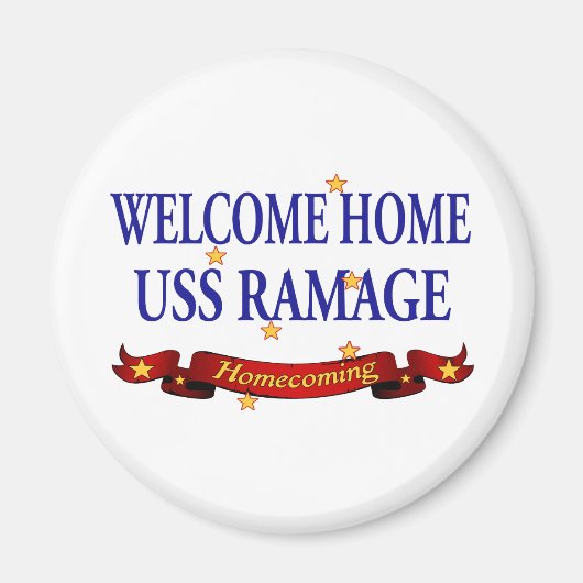 Welcome Zuhause USS Ramage Magnet (Vorne)